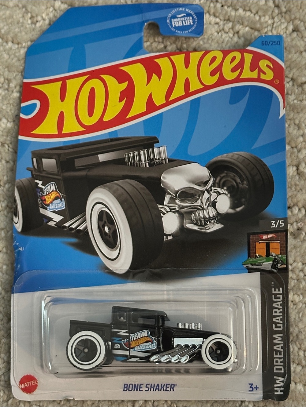 Hot Wheels Bone Shaker Toy Car - Black and White